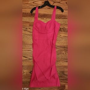 Nicole Miller stunning ruched hot pink dress. Size 10